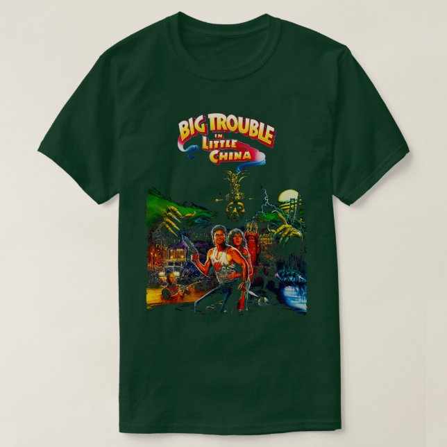 Retro Big Trouble T Shirt (Design framsida)