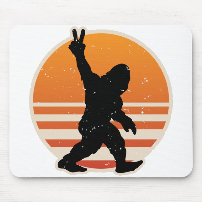 Retro Bigfoot-Fredstecken Musmatta (Framsidan)