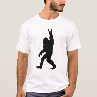 Retro Bigfoot, Funny Rock and roll Bigfoot T Shirt