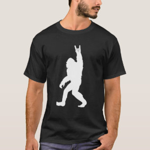 Retro Bigfoot, Funny Rock and roll Bigfoot T Shirt