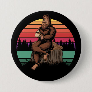 Retro Bigfoot och kaffe på 70 sekunder Knapp