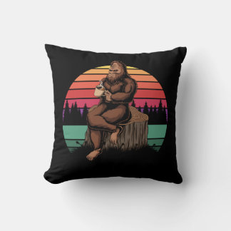 Retro Bigfoot och kaffe på 70 sekunder Kudde