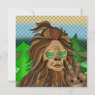 Retro Bigfoot Sasquatch för popkonst