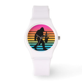Retro Bigfoot Saxofon Solnedgång Armbandsur
