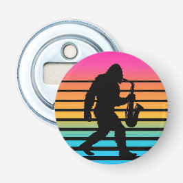Retro Bigfoot Saxofon Solnedgång Flasköppnare