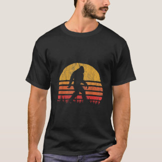 Retro Bigfoot Silhouette Sol tror Original 80-tale T Shirt