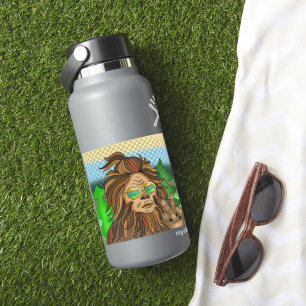 Retro Bigfoot   Vintage Färg Sasquatch Pop Art Klistermärken