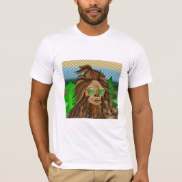 Retro Bigfoot | Vintage Färg Sasquatch Pop Art T Shirt
