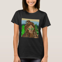 Retro Bigfoot | Vintage Färger Sasquatch Pop Art