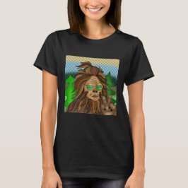 Retro Bigfoot | Vintage Färger Sasquatch Pop Art  T Shirt