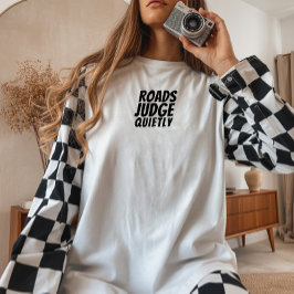 Retro bike Girl Irony black T Shirt