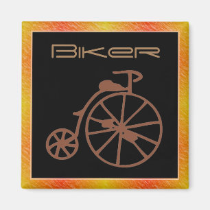 Retro Bike Magnet