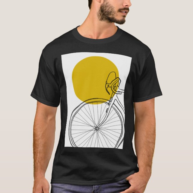 Retro Bike Sports Fitness Work Out Training T Shirt (Framsida)