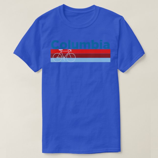 Retro BikeColumbia Missouri T Shirt (Design framsida)