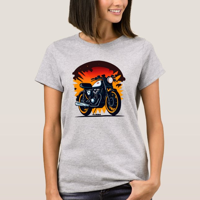 Retro-Biker T Shirt (Framsida)