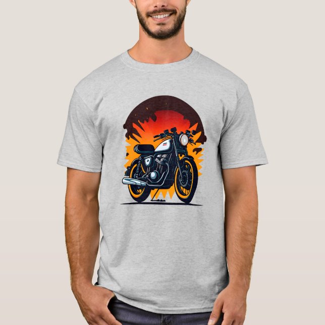 Retro-Biker T Shirt (Framsida)