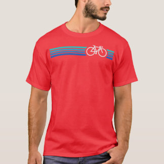 Retro Biking Stil Blue T Shirt