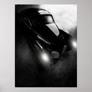 Retro bil poster