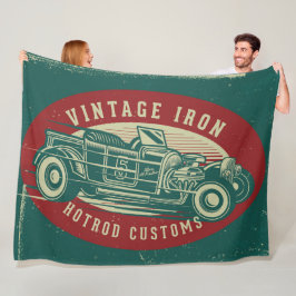 Retro-bildesign Fleecefilt