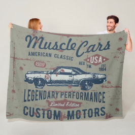 Retro-bildesign Fleecefilt