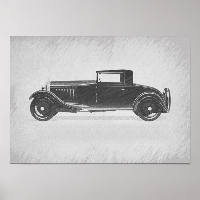 Retro bilkonst poster (Framsidan)