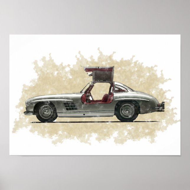 Retro bilkonst poster (Framsidan)