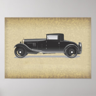 Retro bilkonst  poster