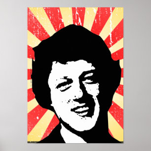 Retro Bill Clinton Poster