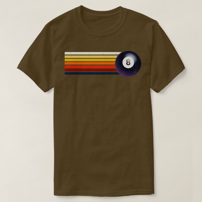 Retro Billiard 1 T Shirt (Design framsida)
