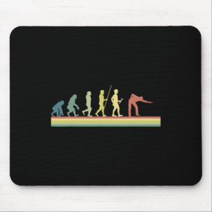 Retro Billiards Human Evolution Älskare Gift Bassä Musmatta