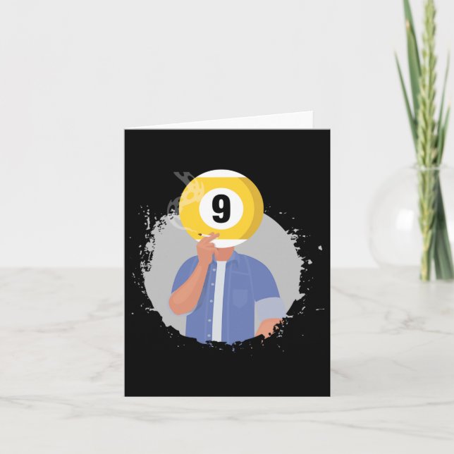 Retro Billiards Snooker Billiard 9 Ll Player Cue S Kort (Framsida)