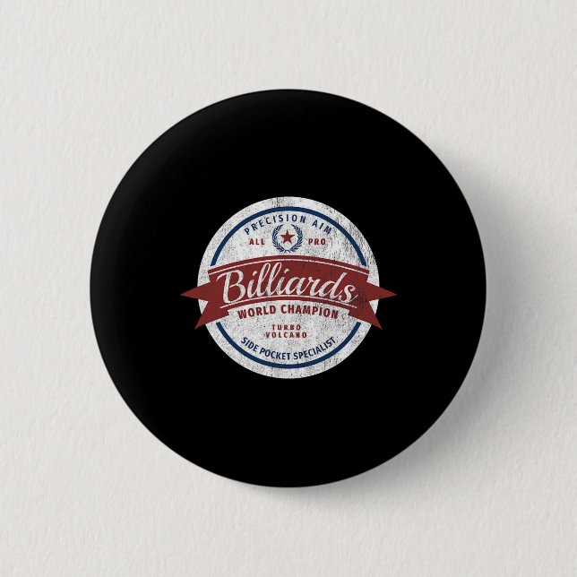 Retro Billiards World Champion "side Pocket Specia Knapp (Framsida)