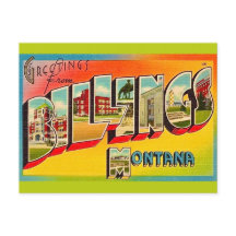 Retro Billings MT Hälsning