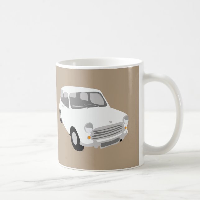 Retro bilmugg vid Rupert & vallmon Kaffemugg (Höger)