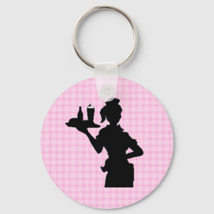 Retro bilskutt 1950 Keychain Nyckelring