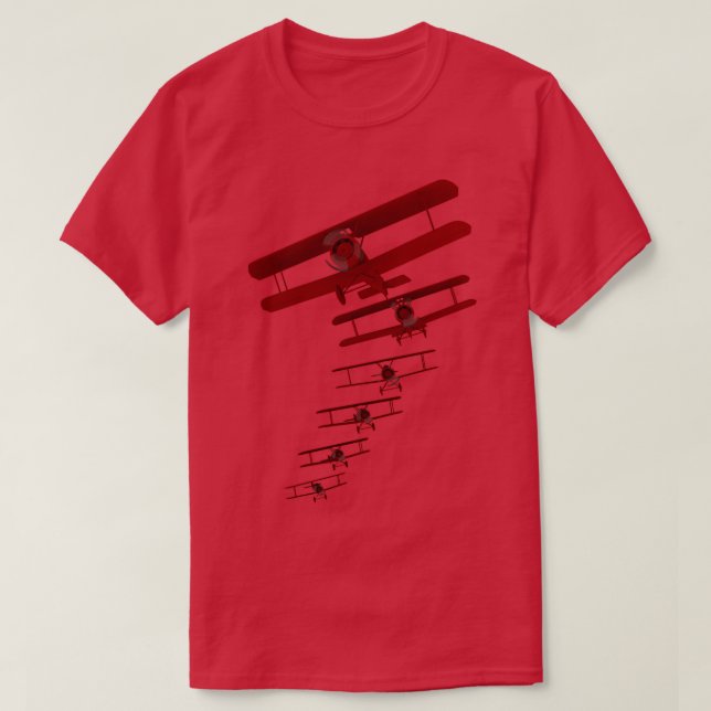 Retro Biplane Graphic T Shirt (Design framsida)