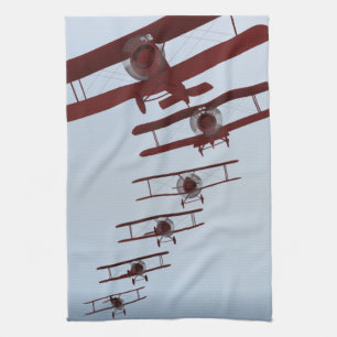 Retro Biplane Kökshandduk