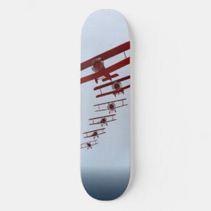 Retro Biplane Old School Skateboard Bräda 21,6 Cm