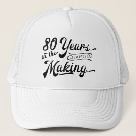 Retro Birthday 80 år i Skapar Keps