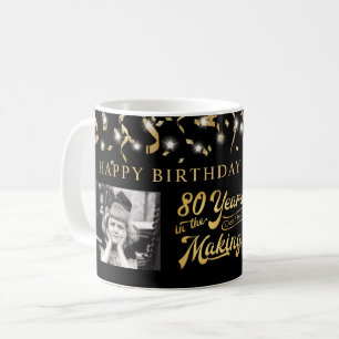 Retro Birthday 80 Years in the Skapar Keepsak Kaffemugg