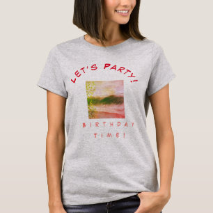 Retro Birthday Beach Picnic Party T Shirt