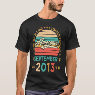 Retro Birthday Fantastisk sedan september 2013 T Shirt