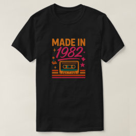 Retro Birthday Made in 1982 Shirt T