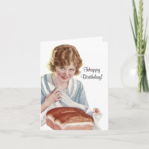 Retro Birthday-pengarna har degkortskort Kort