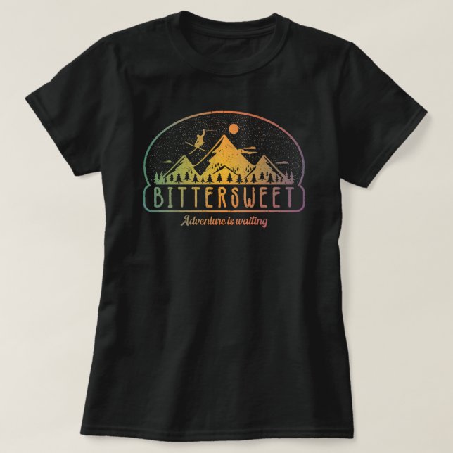 Retro BitterSöt Ski T Shirt (Design framsida)