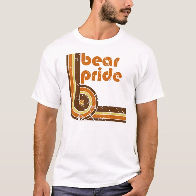 Retro björnpride t-shirt (Framsida)