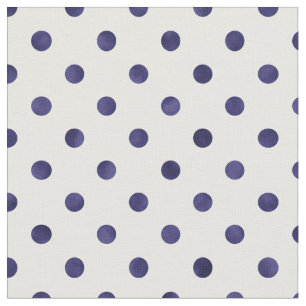 Retro - blå polka dots mönster tyg