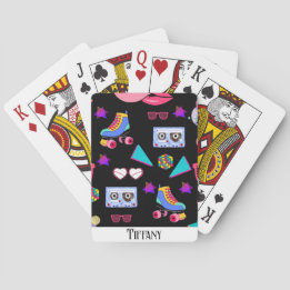 Retro black 80s Costume Vibrant culture pop Casinokort