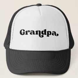 Retro Black and White American Grandpa Keps