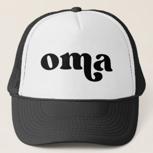 Retro Black and White Grandma German Oma Keps